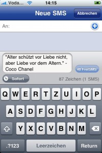 iOS GMX SMS App