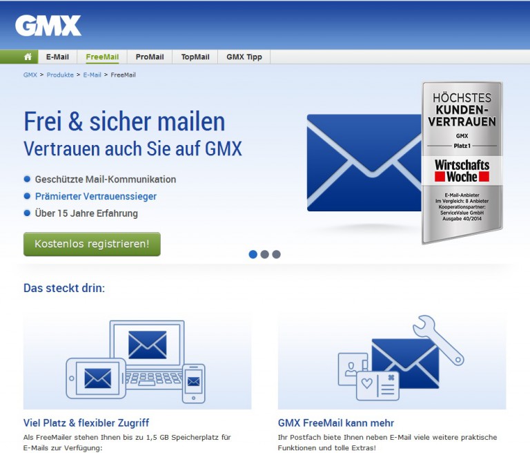 Mail-Tarife Von GMX – Für Jeden Etwas Dabei