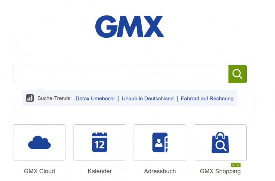 Anmelden login gmx GMX Freemail